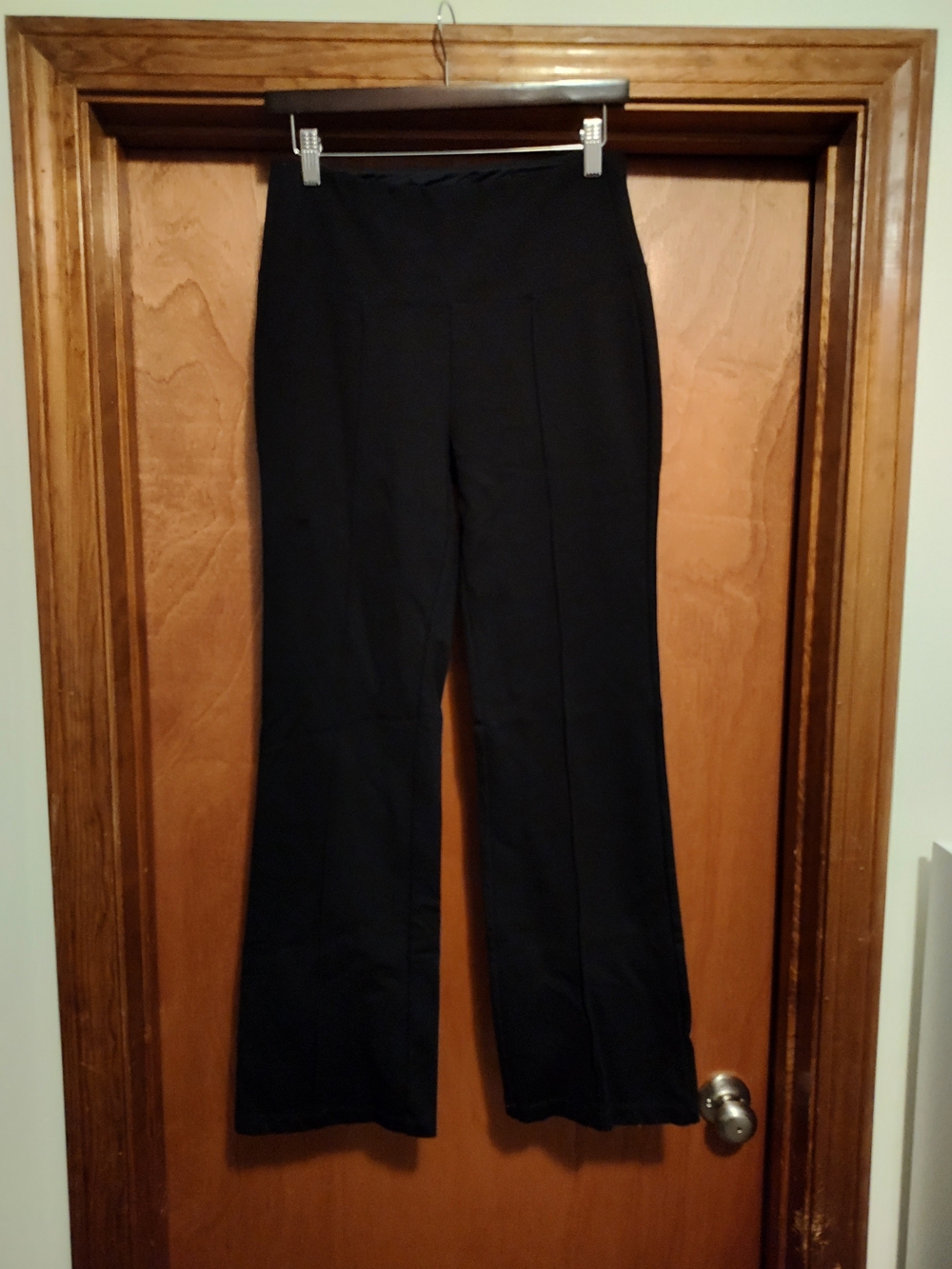 Liverpool Black Boot-Cut Stretch Pants
